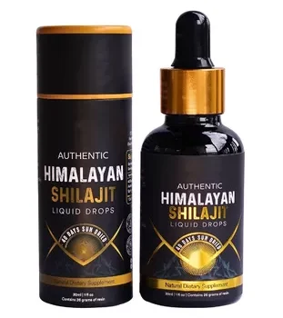 Authentic Shilajit Pure Himalayan Organic Gold Grade for Men & Women, 40 Days Sun Dried for Maximum Potency, 85% Fulvic acid, Lab Tested Shilajit Drops for Energy Boost & Immune Support, 30 Grams