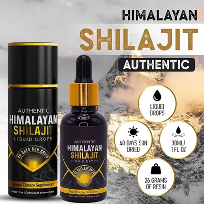 Authentic Shilajit Pure Himalayan Organic Gold Grade for Men & Women, 40 Days Sun Dried for Maximum Potency, 85% Fulvic acid, Lab Tested Shilajit Drops for Energy Boost & Immune Support, 30 Grams - Image 3